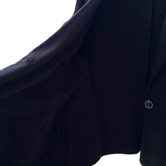 🖤 Casual Unlined Black Knit 3/4 Sleeve One-Button Blazer/Jacket Plus-Size 3X - Picture 8 of 13